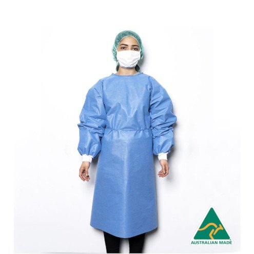 Isolation Gowns Level 2 - Elastic Cotton Cuff- Made in Aus