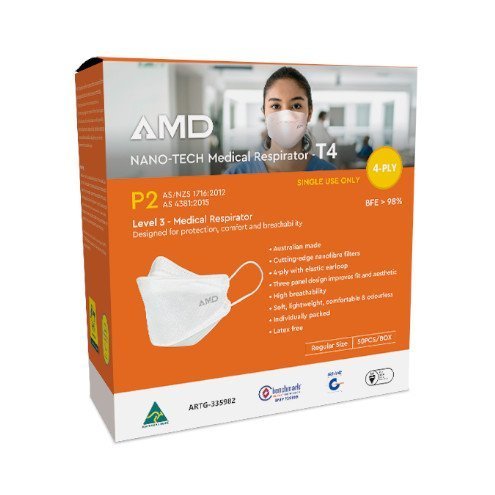 AMD NANO-TECH P2 PARTICULATE RESPIRATOR – EAR LOOP