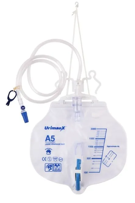 Aaxis Drain Bag A5 Urimaax 2000ml 120cm Tube