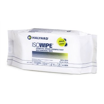 Halyard Isowipe Disinfectant Bactericidal Wipes - Refill